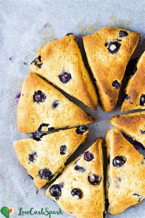 Keto Blueberry Scones With Lemon Glaze Low Carb Spark