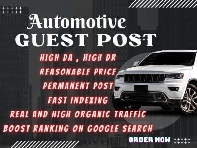 A High DA An Automotive Guest Post With Do Follow Automotive Backlinks