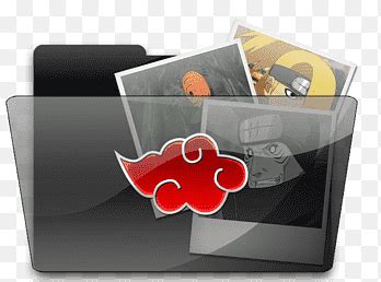 Conjunto De Iconos De Carpeta Akatsuki Carpeta Akatsuki En Blanco