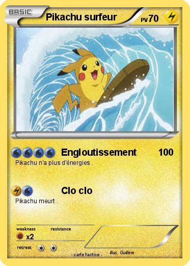 Carte Pokémon 111 108 Pikachu Surfeur Secrète XY 45 OFF