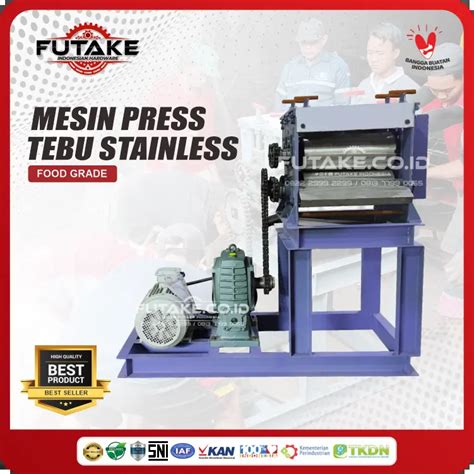 Mesin Giling Tebu Stainless Alat Press Tebu Patok Pembatas Jalan