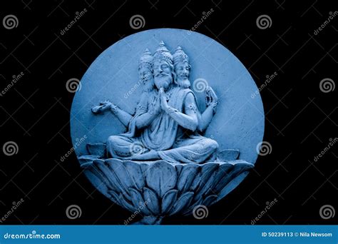 Brahma the Creator stock image. Image of lotus, meditation - 50239113