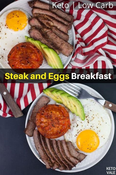 Easy Classic Steak And Eggs Breakfast Low Carb Recipe Ketovale