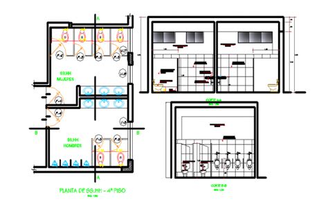 Scour valve section and plan cad drawing details dwg file - Cadbull