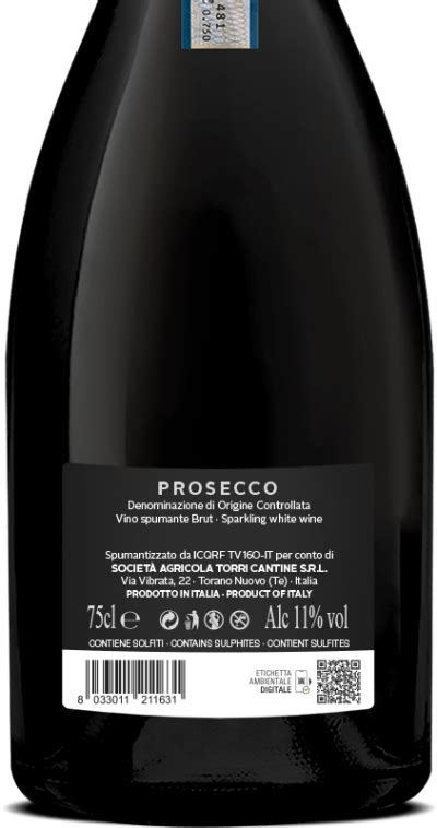 Torri Spumante Brut Prosecco DOC 0 75L Torri Cantine Store IT