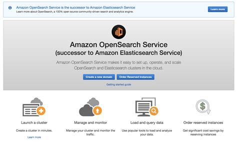 Amazon Elasticsearch Service 现更名为 Amazon OpenSearch Service 并支持