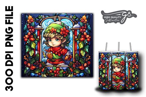 Elf Stained Glass Background Graphic By Glamousita Sublimation