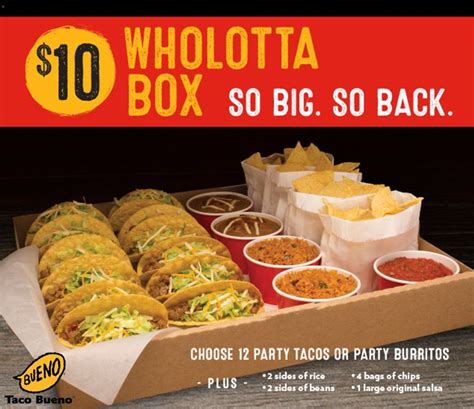 Taco Bueno Is Bringing Back The Original Wholotta Box Restaurant