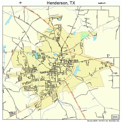 Henderson Texas Street Map 4833212