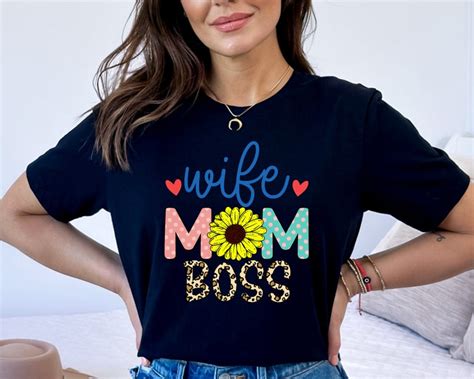 Wife Mom Boss Shirt Wife Mom Boss Shirt Wife Mom Boss Shirt Etsy