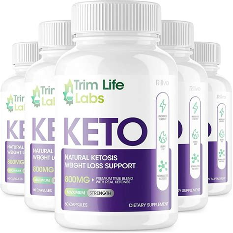 5 Pack Trim Life Keto Advanced Weight Loss Supplement Ketosis Pills 300