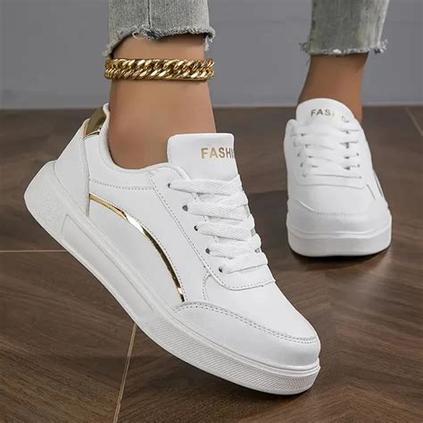 Zapatos Informales Ostentosos Para Mujer Zapatillas De Skateboard Tenis