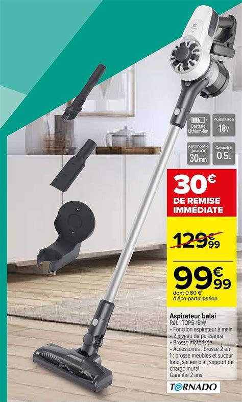 Promo Aspirateur Balai Tornado Chez Carrefour ICatalogue Fr