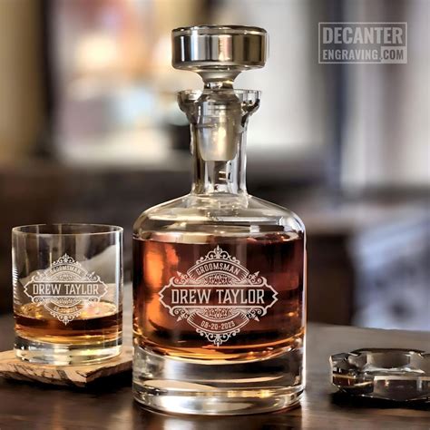 Personalized Groomsman Decanter Engraved Groomsman Gift