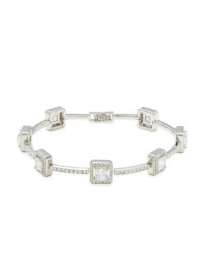 Adriana Orsini White Rhodium Plated Square Cubic Zirconia Line