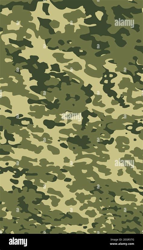 Camuflaje Militar Textura Khaki Impresión Fondo Ilustración Vectorial