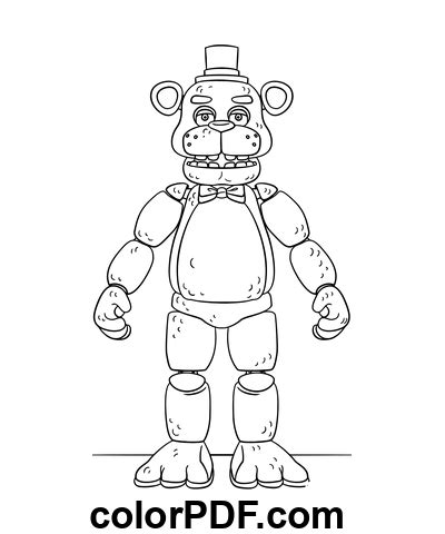 Animatronic Freddy Fnaf Disegni Da Colorare E Libri In Pdf