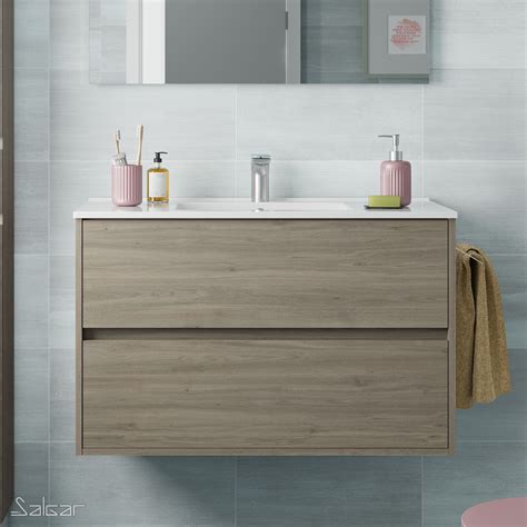 Meuble de salle de bain NOJA 1000 CHÊNE ETERNITY Vasque