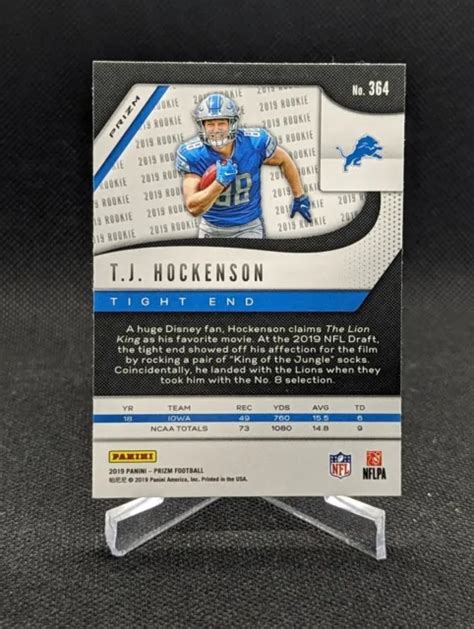 TJ HOCKENSON 2019 Panini Prizm RC Recrue GLACE ROUGE 364 Minnesota