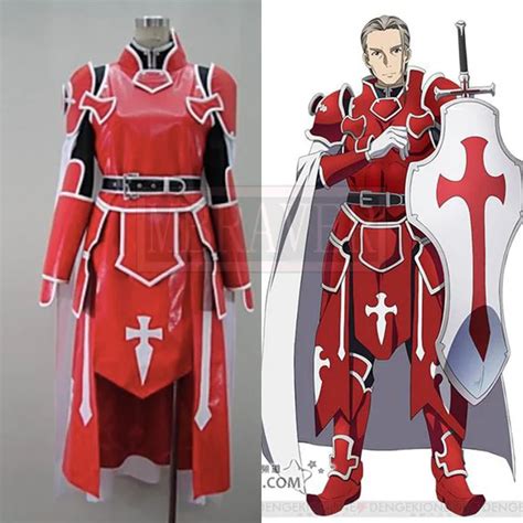 Sword Art Online Knights of the Blood Oath Heathcliff Cosplay Costume ...