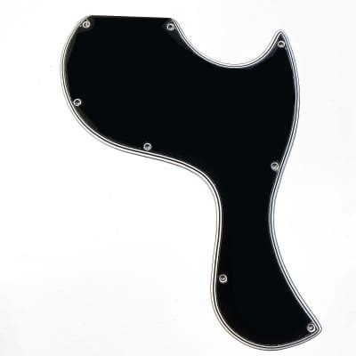 5 Ply Black White Wide Bevel Pickguard For Gibson 1963 SG Reverb