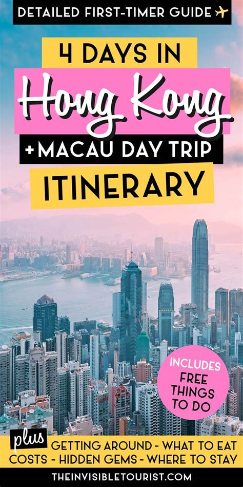 Hong Kong Macau Itinerary Days Otha Noellyn