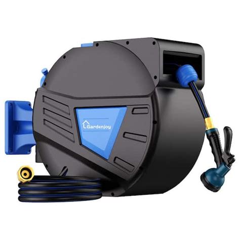 Reviews for GardenJoy Retractable Garden Hose Reel 1/2 in. x 65 ft ...