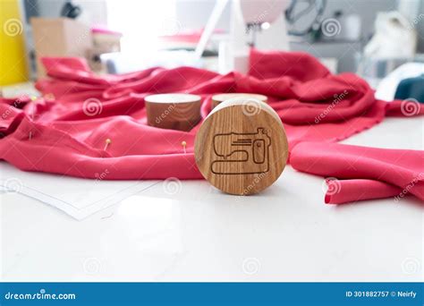 Sewing Background With Unfinished Dress Stock Image Image Of Business