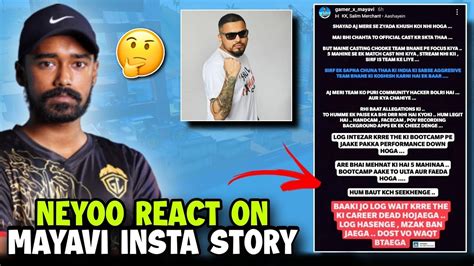 Neyoo React On Mayavi Insta Story Sid React Youtube