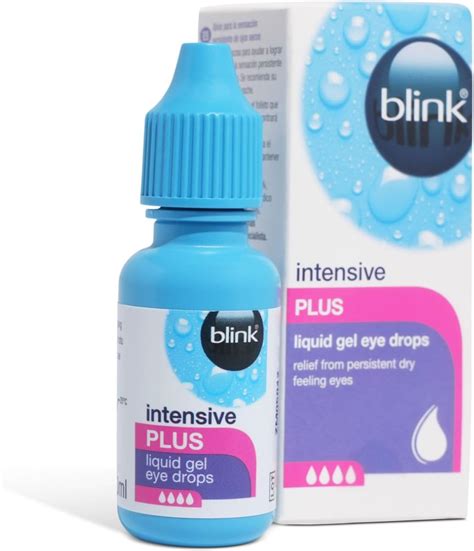 Blink Intensive Plus Liquid Gel Eye Drops Relief From Dry Eyes