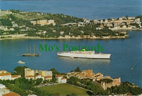 France Postcard Villefranche Sur Mer Le Stade La Rade Et Le Cap