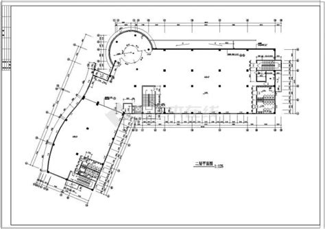 某市办公大楼建筑cad施工设计图纸土木在线