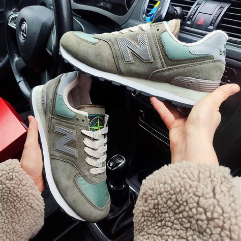 Кроссовки мужские New Balance 574 Stone Island Нью Беленс Стон Айленд ...