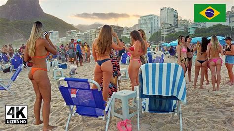 🇧🇷 Party At Leblon Beach Full Video 4k ⁶⁰ Brazil Youtube