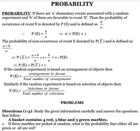 Basic Probability Questions And Answers