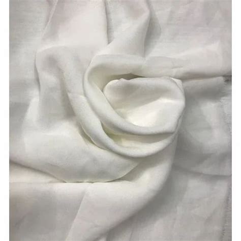 White Plain Georgette Fabric At Rs Meter In