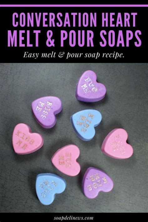 DIY Conversation Heart Soaps With Custom Messages For Valentine S Day