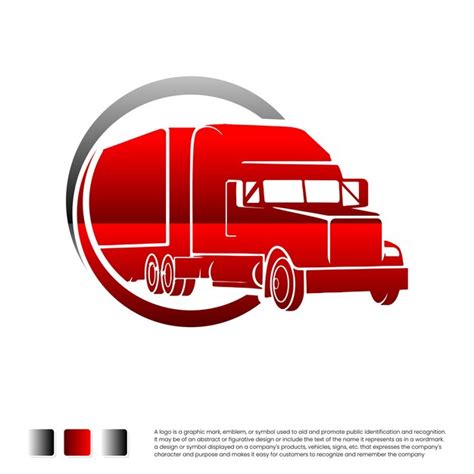 Camion Illustration Logo Vecteur Sur Fond Blanc Vecteur Premium