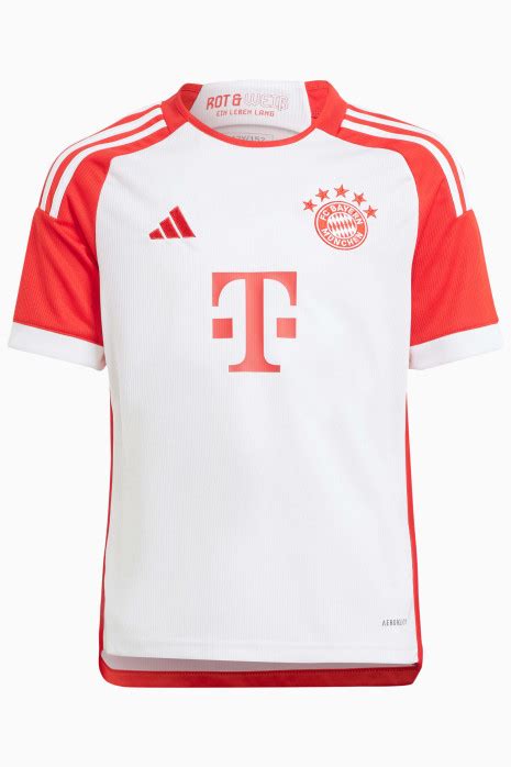 Koszulka adidas FC Bayern 23 24 Domowa Replica Junior Biały Buty