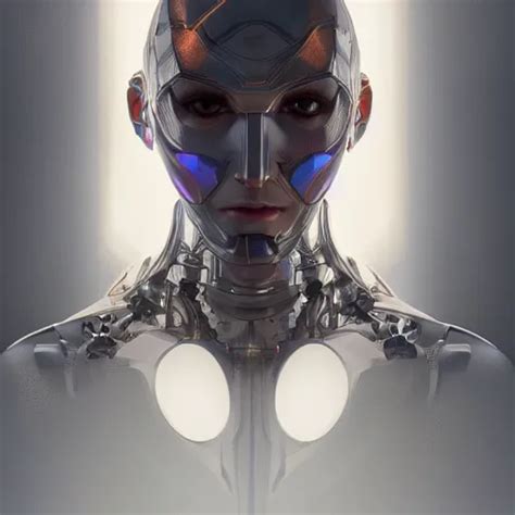 Headshot Of Humanoid Robot From Ex Machina Intricate Stable