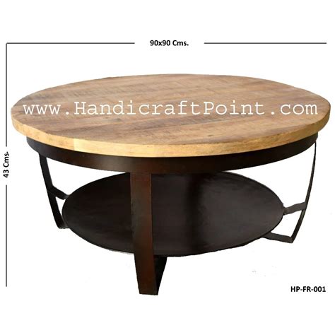 산업 커피 테이블 라운드 Buy Industrieel Salontafel Mangohout Rondround Round