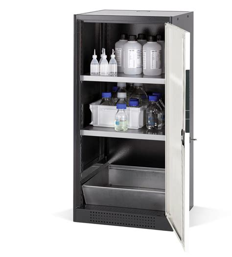 Armoire Pour Produits Chimiques Systema Cs R Anthracite Blanche