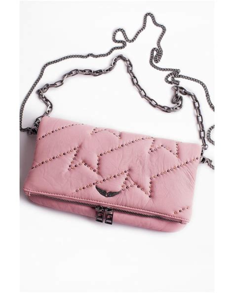 Pochette Rock Zv Rose Femme Zadig Voltaire En Coloris Rose