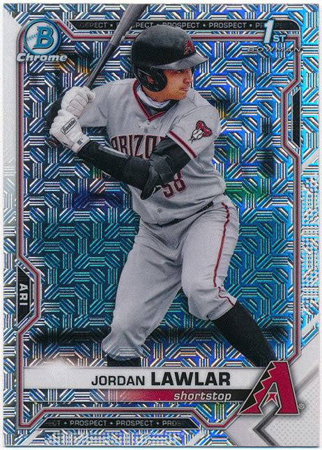 Jordan Lawlar Mlb Bowman Chrome Draft Asia St Bowman