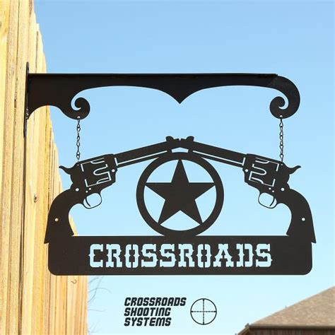 Custom Pistols Nameplate Sign Crossroads Shooting Systems