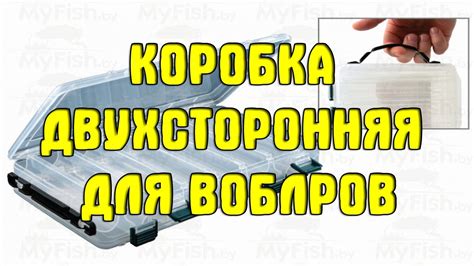 Пластиковая 2-х сторонняя коробка для хранения воблеров на 14 отсеков ...
