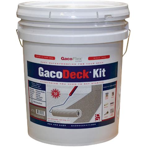 GacoFlex GacoDeck Adobe Elastomeric Deck Coating 3 5 Gal Kit Do It