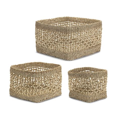 Highland Dunes Seagrass Basket Wayfair