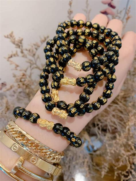 BLACK MANTRA PIXIU PIYAO 18K SAUDI GOLD Women S Fashion Jewelry