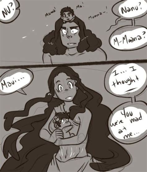 Moana X Maui Hooked Wayfinder On We Heart It Disney Princess Fan Art Disney Fun Disney Cartoons